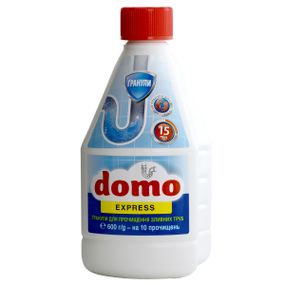 Гранули для прочищення зливних труб DOMO Express (600 грамм)