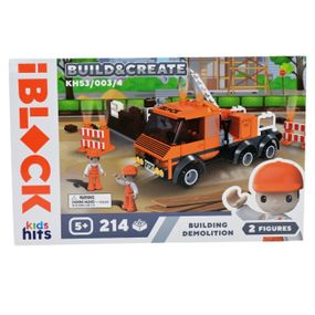 Конструктор "Демонтаж здания" KH53/003/4 Build & create Mini construction site IBLOCK, 214 деталей, в коробке (6906240052165)