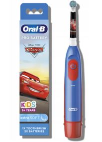 Детская электрическая зубная щетка Braun Oral-B DB5 Тачки 3+