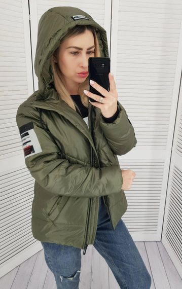 Утеплена куртка, арт.417, хакі | Зображення 2