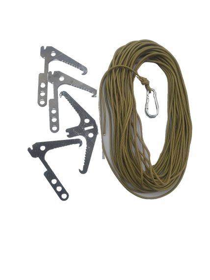 Гачок кішка сталь з шнуром паракорд М&М Вид 1 Coyote Койот (213693) | Зображення 2