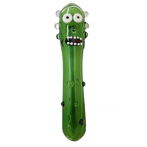 Трубка Зі Скла Рік Огірок Smoking Pipe Pickle Rick