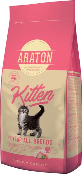 Cухий корм для кошенят ARATON kitten, 15 кг