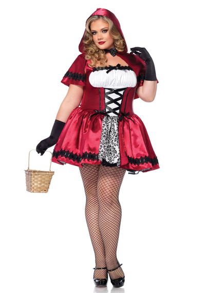 Еротичний костюм Червоної шапочки Leg Avenue Gothic Red Riding Hood 3X–4X, сукня, накидка | Зображення 5