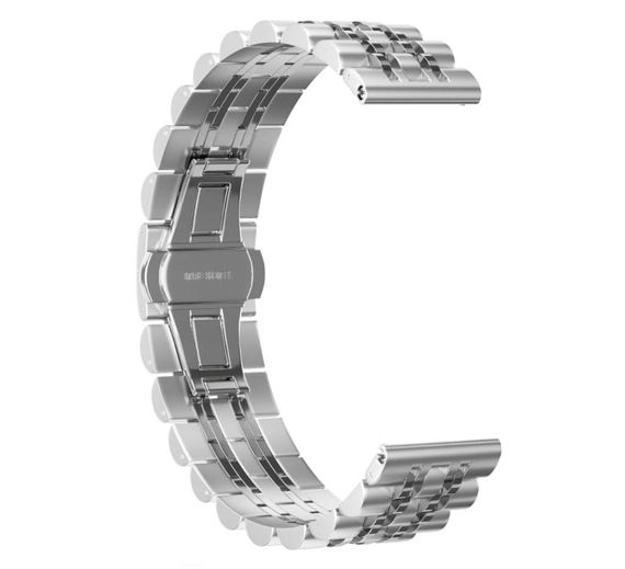 Металевий ремінець Primolux Steel Link для годинника Garmin Vivoactive 3 / Vivomove HR / Forerunner - Silver | Зображення 1