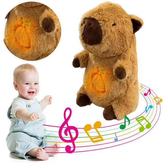 Інтерактивна плюшева іграшка для сну Капібара, з підсвічуванням | Зображення 8