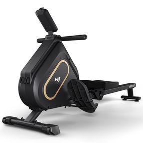 Гребний тренажер Hop-Sport HS-085R Bazel магнітний чорно-золотистий