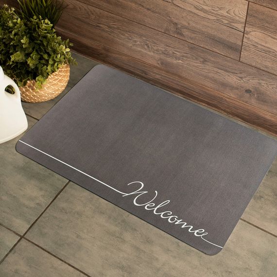Вологопоглинаючий килимок сірий "Welcome" 38*58CM*3MM (D) SW-00001559 | Зображення 4