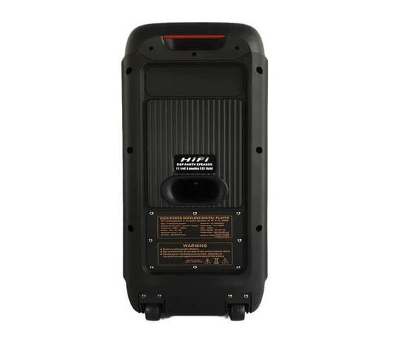 Потужна портативна акустична система з караоке RX-8280 (8"х2) Bluetooth колонка з RGB підсвічуванням 40W-4000mAh + Пульт | Зображення 2