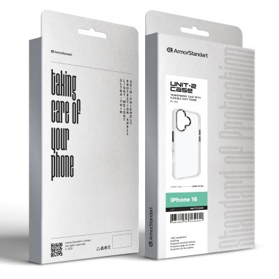 Чехол для мобильного телефона Armorstandart UNIT2 Apple iPhone 16 Matte Clear (ARM78748) | Зображення 1
