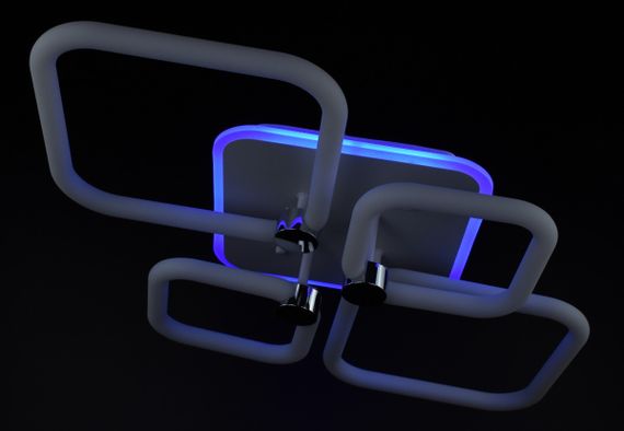 Люстра світлодіодна стельова LED світильник для квартири на стелю лед з пультом 26951 Білий 12х45х70 см. | Зображення 6