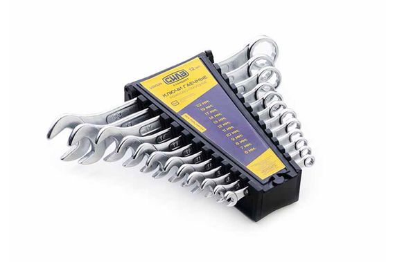 Набор ключей рожково-накидных Стандарт 8-19мм (8шт) СИЛА