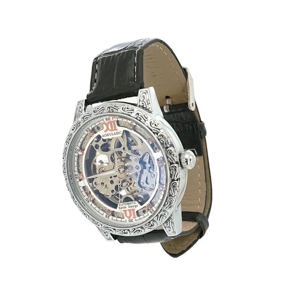Мужские часы OLEVS 9925, механические, диаметр 45mm, ремешок 240mm