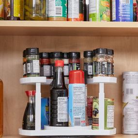 Спецівниця Spice Spinner Two-Tiered Spice Organizer, Поворотна підставка для спецій, Карусель для спецій JA-18