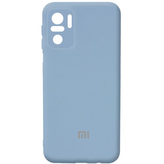 Чохол Silicone Cover Full Camera (AA) для Xiaomi Redmi Note 10 / Note 10s ((Блакитний / White Blue)
