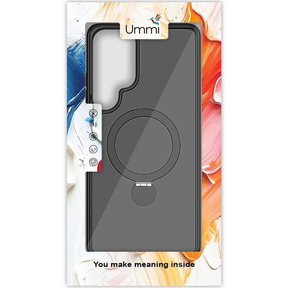 Чехол Ummi Colorful with MagSafe HQ Ring для Samsung Galaxy S24 Ultra Black | Зображення 2