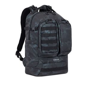 Міський рюкзак Rivacase 7661 Navy camo 33х50х21 см темно-синій камуфляж