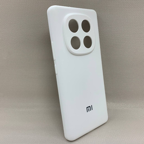 Чохол з логотипом для Xiaomi Redmi Note 14 Pro 4G | Протиударний | Soft Touch | Білий