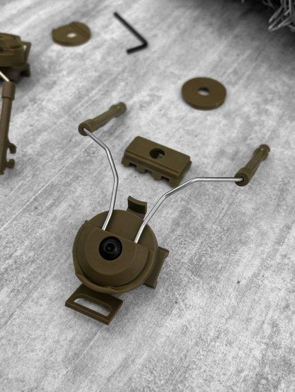 Rail kit кріплення на fast шолом активних, адаптер, на рейки койот ОН7553 | Зображення 1