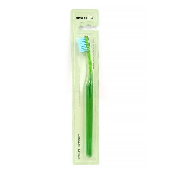 Зубна щітка Spokar 3428 Ultra Soft, діаметр щетини 0,10мм., зелена