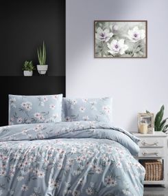 Постільна білизна First Choice Homesko Ranforse 200 х 220 см Nevada Blue