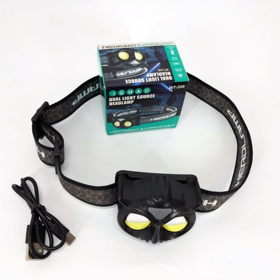 Головний ліхтарик, Потужний ліхтар для риболовлі, Led headlamp налобний ліхтар для нічної їзди CB-17 | Зображення 6
