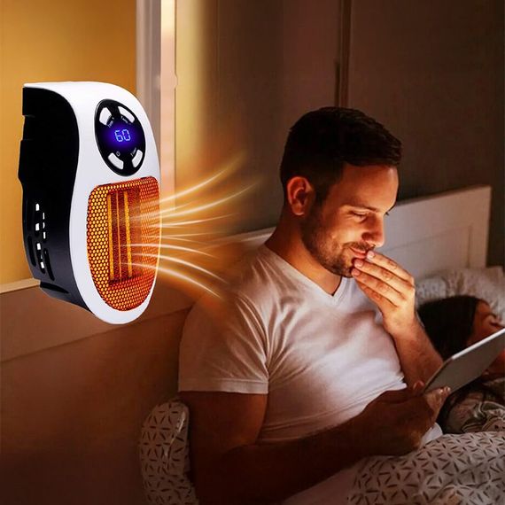 Портативный обогреватель 500W, Portable Heater с дисплеем / Настенный электрообогреватель | Зображення 4