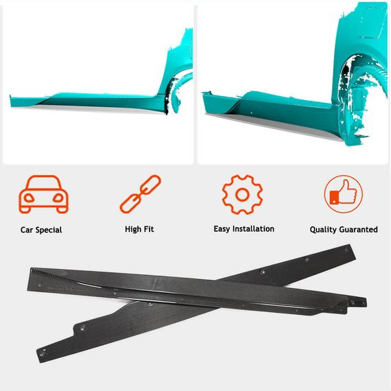 Накладки на Пороги (Карбон) для BMW I3 2013-2022 гг | Зображення 1