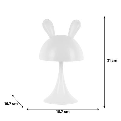 Нічник Kite Світильник LED з акумулятором Simple Bunny, білий (K25-317-1-1) | Зображення 5