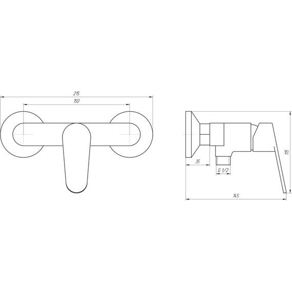 Смеситель для душа TOPAZ TZ 13705-H37 | Зображення 1