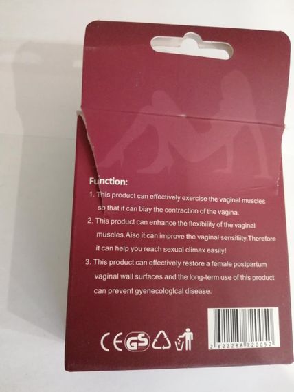 (ПОВРЕЖЕННА КОРОБКА) Вагінальні кульки "Bolas", пудровий 60 г sexstyle | Зображення 1