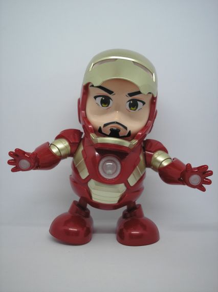 Робот железный человек танцующий интерактивная игрушка с музыкой Iron Man светящаяся игрушка супер герой | Зображення 8