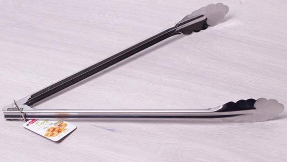Щипці Kamille Cloud 35.5см з нержавіючої сталі