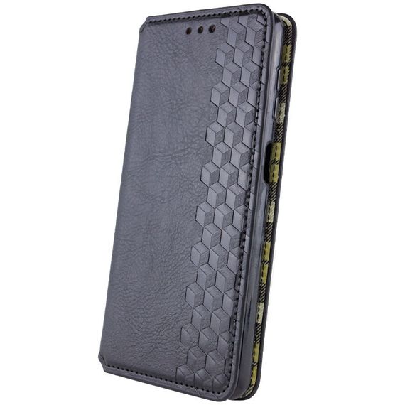 Кожаный чехол-книжка GETMAN Cubic (PU) для Realme 10 4G Черный | Зображення 1