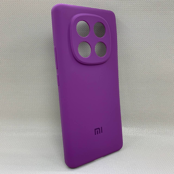 Чохол з логотипом для Xiaomi Redmi Note 14 Pro 4G | Протиударний | Soft Touch | Сливовий