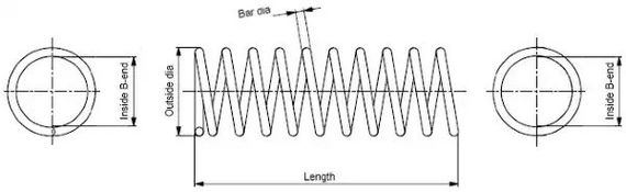 Пружина підвіски TOYOTA AVENSIS, MONROE (SP3045)