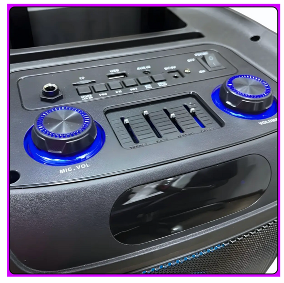 Колонка Bluetooth Wireless Speaker TTD-1209 з мікрофонами і пультом ДУ ∙ Портативна TTD-1209 Bluetooth колонка 12" | Зображення 3