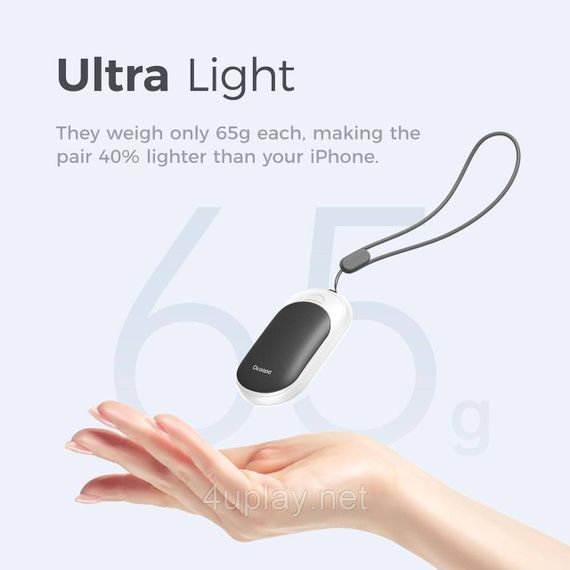 Магнітні електричні грілки для рук 2-в-1 5000 mAh Ocoopa Heater UT3 Lite | Зображення 3