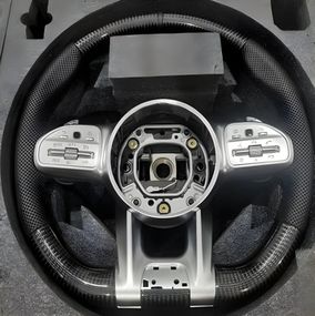 Кермо AMG 2018-Style (Карбон -2025 сірі кнопки, 4pin) для Mercedes E-class coupe C238 2016-2024 рр