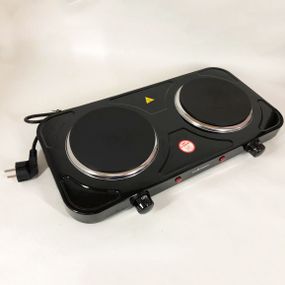 Настільна електрична плита на 2 дві конфорки Sea Breeze SB-064 2000 Вт, Плита побутова портативна HZ-39