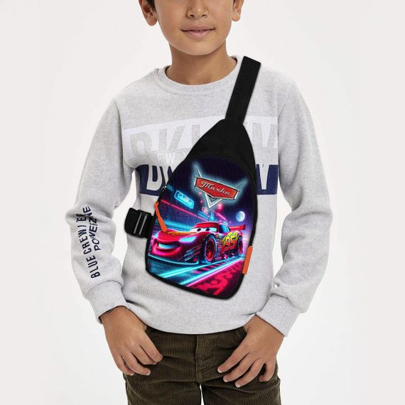 Сумка через плече дитяча Тачки Блискавка МакКвін 29х17 см сумка слінг для хлопчика (02217)