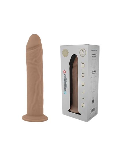 Фалоімітатор SilexD Oscar Flesh (MODEL 2 size 9in) Liquid Silicone, підходить для торса Apollo S і L | Зображення 7