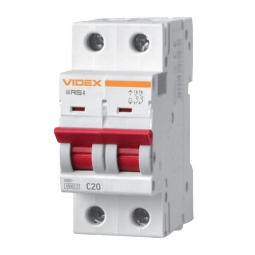 Автоматичний вимикач 2Р 20А 4,5 kA VF-RS4-AV2C20 Resist Videx | Зображення 1