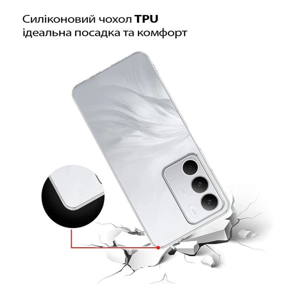 Чохол до мобільного телефона BeCover Silicone Realme C71 Transparent (713780) | Зображення 2