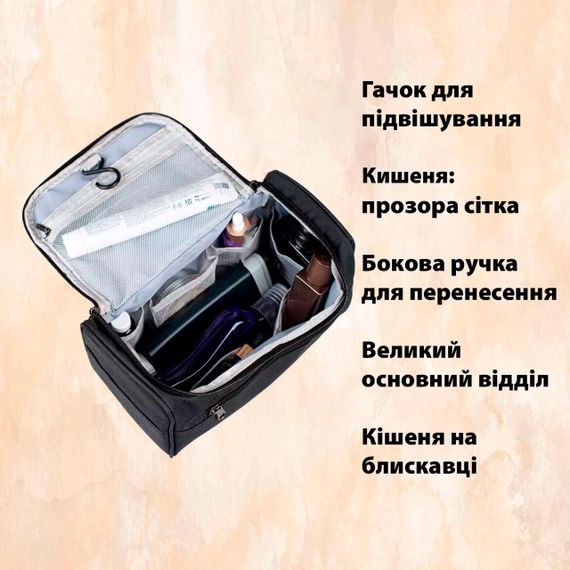 Органайзер універсальний підвісний для подорожей сірий LoveYouHome | Зображення 8