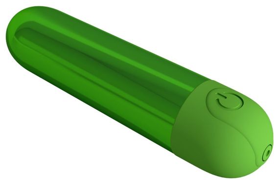 Вибропуля Pretty Love Kiwi зеленая, 8 х 1.8 см Sex Aura | Зображення 3