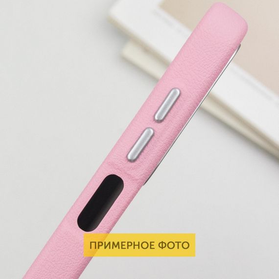 Кожаный чехол Leather Case Metal Buttons для Xiaomi Redmi 13C / Poco C65 Light Pink | Зображення 4