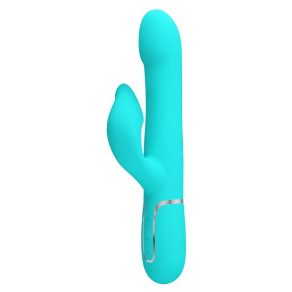 Вібромасажер із поступальним рухом серії Pretty Love - Falin Twinkled Tenderness Green 7 vibration functions 4 rolling Sex Aura | Зображення 2