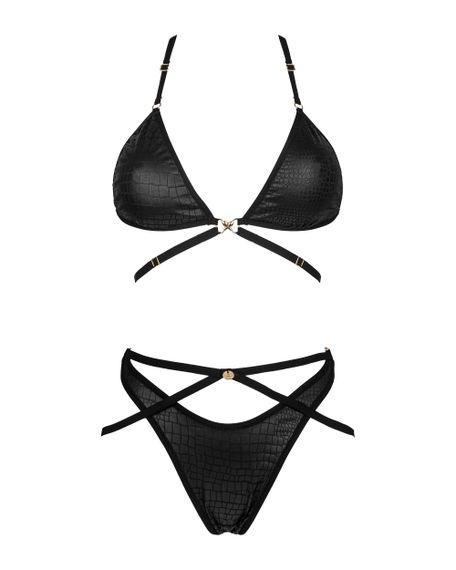 Комплект Obsessive Cobra Nive set Чорний L/XL | Зображення 4