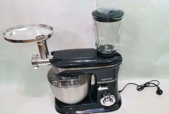 Кухонный комбайн 3 в 1 Rainberg RB-8080 Тестомес / Мясорубка / Блендер/ Планетарный миксер 4200В | Зображення 5